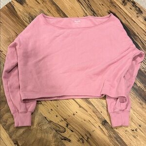 NWOT Hollister Off-Shoulder Pink Sweater